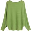 Batwing Sleeves Dolman Loose Knitted Sweaters For Women's - Image 2