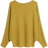 Batwing Sleeves Dolman Loose Knitted Sweaters For Women's - Image 2