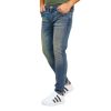 Blue Dobby Carrot Fit Vintage Jeans - Image 2