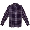 Flannel Twill Check Shirt Blue - Image 4