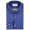 Flannel Twill Polka Dot Shirt Blue - Image 2