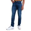 Blue Selvedge Hipster Fit Jeans For Men's - Image 2