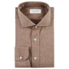 Flannel Oxford Shirt Brown - Image 2