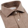 Flannel Oxford Shirt Brown - Image 4