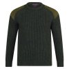 Chunky Wool Ribbed Shooting Jumper For Men's - Image 6