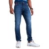 Dark Blue Slim Fit Jeans For Men's - Image 2