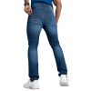 Dark Blue Slim Fit Jeans For Men's - Image 3