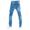 Slim Fitted Ripped Jeans - Mid Blue - Image 3