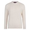 Fisherman's British Wool Cable Jumper For Mens - Image 4