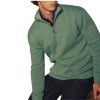 Green Plain Regular Fit Cotton Premium Quarter Zip Jumper - Image 6