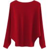 Batwing Sleeves Dolman Loose Knitted Sweaters For Women's - Image 6