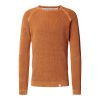 Label-Details Sweater in orange - Image 2