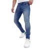 Light Blue Dobby Slim Fit Jeans for Men - Image 2