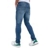 Light Blue Dobby Slim Fit Jeans for Men - Image 3