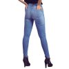 Light Blue Skinny Denim Jeans For Women's - Image 4