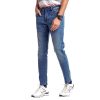 Light Blue Slim Fit Jeans For Men's - Image 2