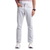 Light Gray Slim Fit Jeans For Men's - Image 3