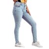 Light Skinny Denim with Raw Hem for Women - Image 2