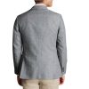 Dark Grey Linen Cotton Jacket - Image 3