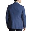 Steel Blue Linen Cotton Jacket - Image 3