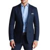 Dark Navy Linen Cotton Jacket - Image 2