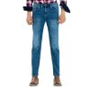 Medium Blue Straight Fitted Jeans - Image 3