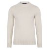 Mens Chunky Merino Wool Crew Neck Jumper - Image 2