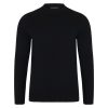 Chunky Merino Wool Crew Neck Jumper For Mens - Image 4