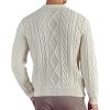 Men's Wool Cable Jumper - Image 3