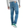 Mid Blue Slim Fit Distressed Jeans - Image 3