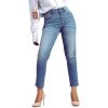 Mid Rise Slim Denim Jeans for Women - Image 2