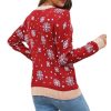 Print Long Sleeve Crew Neck Ladies Sweater - Image 13