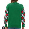 Print Long Sleeve Crew Neck Ladies Sweater - Image 5