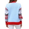 Print Long Sleeve Crew Neck Ladies Sweater - Image 9