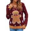 Print Long Sleeve Crew Neck Ladies Sweater - Image 8