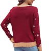 Print Long Sleeve Crew Neck Ladies Sweater - Image 9