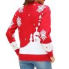 Print Long Sleeve Crew Neck Ladies Sweater - Image 5