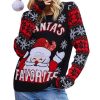 Print Long Sleeve Crew Neck Ladies Sweater - Image 2