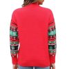 Print Long Sleeve Crew Neck Ladies Sweater - Image 9