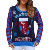 Print Long Sleeve Crew Neck Ladies Sweater - Image 10