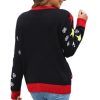 Print Long Sleeve Crew Neck Ladies Sweater - Image 7