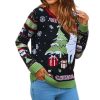 Print Long Sleeve Crew Neck Ladies Sweater - Image 6