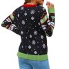 Print Long Sleeve Crew Neck Ladies Sweater - Image 7