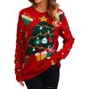 Print Long Sleeve Crew Neck Ladies Sweater - Image 6