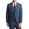 Slim Fit Lenox Denim and Tan Check Suit - Image 3