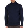 Submariner Fitted Roll Neck Merino Wool Jumper - Image 5