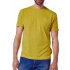 Men`s Cotton Short Sleeve T-Shirt Yellow - Image 2