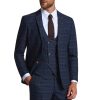 Tailored Fit Jenson Navy Check Suit - Image 2