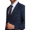 Tailored Fit Jenson Navy Check Suit - Image 3