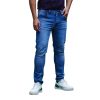 Vintage Wash Straight-Leg Jeans for Men - Image 2